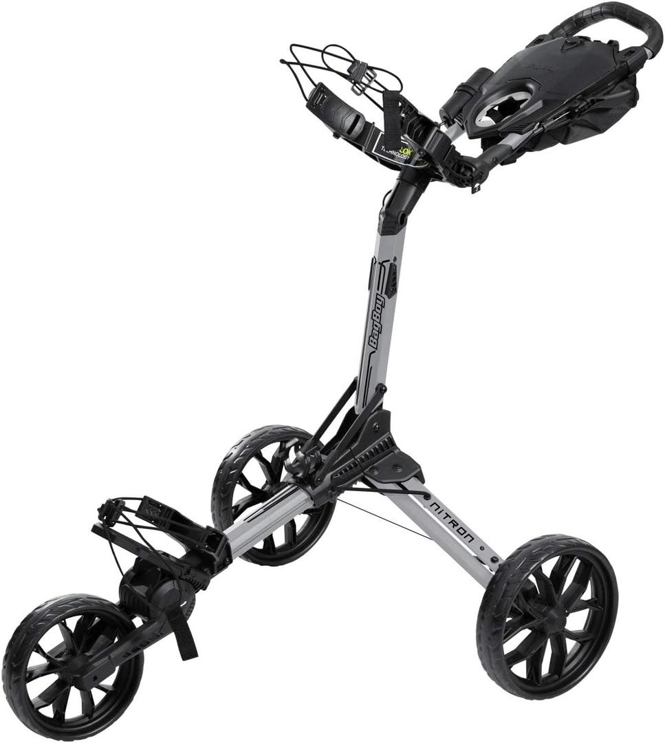 Bag Boy Nitron Golf Push Cart (Silver/Black)