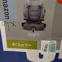 Chicco KidFit ClearTex Plus 2-in-1 Belt-Positioning Booster Car Seat, Backless and High Back Booster Seat, for Children Aged 4 Years and up and 40-100 lbs., Drift/Grey, Manufacture Date: Nov/2025