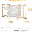 65" Large Toy Storage Organizer with Bookshelf and Stuffed Animal Storage
