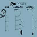 60lb Rig Mate Pre-Tied Dropper Loop Rig. Fishing Line. Original (80 Loops)