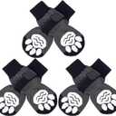 EXPAWLORER 6PCS Anti-Slip Dog Socks to Prevent Licking Paws,Dog Shoes for Hot Pavement,Best Paw Protector Traction Control on Hardwood Floor,Dog Booties for Puppy  Small 6 pair, Senior Dogs