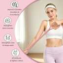 Figure 8 Resistance Bands with Handles, Upgraded Silicone 8-Shaped Exercise Band for Women,Stretch Bands Set for Exercise Arms Back Legs Pilates Yoga