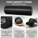 Invincible Fitness 17'' EPP Foam Roller for Deep Tissue Massage – Enhance Recovery, Relieve Pain, and Boost Mobility for a Stronger, Healthier You (Black)