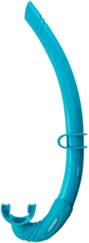 Cressi Corsica, Flexible Rubber Snorkel for Scuba Diving, Freediving and Spearfishing - Solid and Camouflage colors | made in Italy (Turquoise)