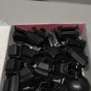 Fit Hoop Weighted Hula Pilates Circles, 32 Detachable Parts & 65-Inch Plus-Size Fit, Weight Loss Fitness Gear, Quiet Home Workout Tool (BLACK)