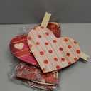 6 Piece Valentine's Day Decorations Outdoor Large Heart Wooden Porch Signs Valentines Wood Love Ornaments Sign for Valentine's Day Front Door Home Farmhouse Garden Patio Wedding