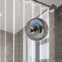 90 Inch Long Shower Curtain Liner with Magnets & Free Magnetic Clips Kit for Leak Guard, Heavy Duty 72 x 90 Extra Long Shower Liner Clear, 72x90