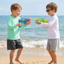 2T-5T Boys Toddler Long Sleeve Rash Guard UPF 50+ Sun Shirt Kids UV Protection Swim Shirt Relaxed Fit Athletic Top (Green), size 4T