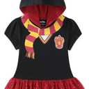 Harry Potter Girls Cosplay Hooded Shirt and Legging Pants Set for Big Kids, Size: 4