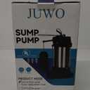 1/3 HP Sump Pump Submersible, 4000 GPH Automatic Sump Pump with Vertical Float Switch for Basement, Stainless Steel Submersible Water Pump, NPT 1-1/2" Discharge