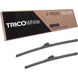 TRICO White 26" + 20" Extreme Weather Premium Winter Automotive Replacement Windshield Wiper Blades (Set of 2), Passenger and Driver Side All-Weather Beam Wiper Blades for Select Vehicle Models