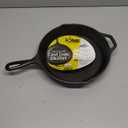 Lodge 10.25 Inch Cast Iron Skillet  Pre-Seasoned Frying Pan with Teardrop Handle  Oven, Stovetop, Grill & Campfire Use  Made in USA  Durable, Non-Toxic, Even-Heating Cookware  Black