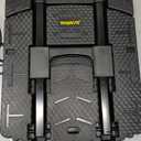 Folding Hand Truck 500lbs, Portable Heavy Duty Dolly Cart, 6 Wheels Collapsible Luggage Cart with 2 Elastic Ropes - Compact Trolley Cart for Easy Moving - Ideal Hand Cart for Travel and More (17, Black)