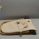 ANGELBLISS Baby Bouncer, Portable Bouncer Seat for Babies, Infants Bouncy Seat with Fabric, Natural Vibrations (Apricot)