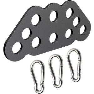 Veimia LAT Pulldown Attachments, Double to Single D Handle Adaptor Plate for Neutral Grip LAT Pull Down Bar, Exercise Machine Attachments for Cable Crossover Machine for Squat Rack Home Gym