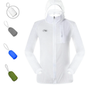 Dooy Sun Protection Jacket Ultra Light Thin Breathable Packable Outdoor Cycling Jacket Hoodie Skin Clothing for Men & Women S