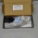 PDPBath Brass Shower Arm Diverter with Adhesive Handheld Holder for Easy Reach, Upgrade Low 3-Way Diverter with Pause Setting, G1/2 Universal Connection - Matte Black