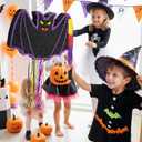WERNNSAI Halloween Pinata - Halloween Party Decoration Scary Hallo-ween Pinata for Kids Baby Hallo-ween Costumes Party Purple Evil Bat Design Hallows Eve Decor Favor with Bat & Blindfold