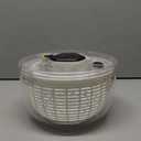 Smile mom Salad Spinner Small Lettuce Spinner Kitchen Gadgets Vegetable Washer, High Efficiency for Home Kitchen Washing & Drying Leafy Vegetables, One-Handed Handle Easy Press 3.8 Qt White