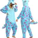 Lianshp Adult Animal and Sea Creature Onesie Pajamas Halloween Cosplay Costume (Small, Blue)