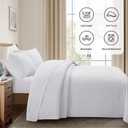 Lavsiry White Quilt Full/Queen Size with Pillow Shams, Summer Soft Geometric Pattern Bedspread, 3 Pieces Lightweight Coverlet Bedding Set for All Seasons