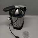 Electric Orange Juicer, Citrus Juicer Squeezer with 2 Cones and Soft Grip Handle for Effortless Juicing, Stainless Steel Quiet Orange Juice Extractor Machines for Lime Grapefruit Lemon (Black)