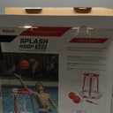 GoSports Splash Hoop 360 Floating Pool Basketball Game - Choose Red or Blue - Includes Hoop, 2 Balls and Pump