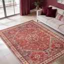 Keen Home Design 3x5 Rug - Machine Washable Entry Rug with Non-Slip Backing, Ideal for Enteryway, Kitchen, Bathroom, Laundry Room - Vintage, Easy Clean, Durable, Low Pile Rug