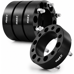 Orion Motor Tech 6x5.5 Wheel Spacers, 2 Inch Red Wheel Spacer Kit with M14x1.5 Studs Compatible with Chevy Silverado 1500 Chevrolet Tahoe GMC Yukon Suburban, 108mm Bore Black Wheel Spacers, 4pcs