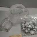 30 Pcs 5.07 oz Glass Syrup Bottles with 30 Tags, 1 Rope, and 4 Funnels Set, Clear Glass Bottles with Aluminum Lids and Loop Handle, Maple Syrup Jars Storage for DIY Whiskey Sauce Vanilla Gifts