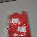 Women Lingerie Sexy Open Front Lace Babydoll Dress with Thong Halter Mesh Nightgown (Red, S)