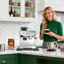 Appliance Slider 360 Rolling Tray for Coffee Maker Bamboo Coffee Pot Slider Tray for Countertop Rotation Sliding Tray with Wheels, Appliances Mat Easily from Under The Cabinet Black(15.7"13")
