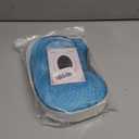 Sky Blue Wig with Bangs Short Light Blue Bob Wig Wavy Curly Wigs Synthetic Hair Wigs (Small Size)