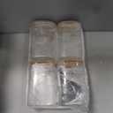 Glass Storage Containers with Airtight Bamboo Lids Set of 4,Pantry Food Storage Container,Perfect for Kitchen Organization-Flour, Rice, Pasta, Sugar, Coffee Beans, Accessories Included (4 packs(50oz))