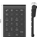 cimetech BT Number Pad, Wireless Numeric Keypad Numpad, 22 Keys Portable Mini Financial Accounting Keyboard for Laptop Notebook, Desktop, Surface Pro, PC