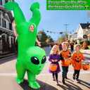 Camlinbo Inflatable Adults Halloween Costume Funny Alien Handstand Blow Up Costume for Halloween Funny Alien Theme Cosplay Party