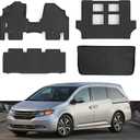 Floor Mats & Trunk Mat Fit for 2011-2017 Honda Odyssey 7-Seat,All Weather Protection TPE, Anti-Slip Floor Mats & Cargo Liner for 2011-2017 Honda Odyssey Accessories