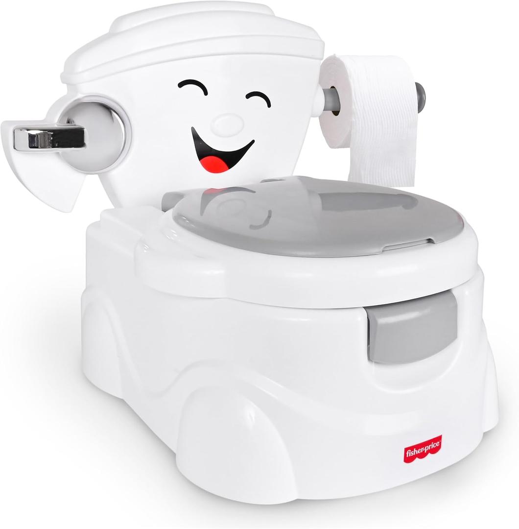 Fisher-Price 2-N-1 Toddler Toilet Cheer for Me! Potty Training Seat with Sounds and Phrases and Removable Potty Ring
