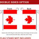 Canada Garden Flag 12x18 Double Sided Outdoor-Canadian Flags Heavy Duty Vivid Color Yard Flag Lawn Canada Day Decorations Gift Outdoor Indoor House Decor