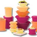 Tupperware Heritage Collection 16 Container Set with Lids. Food Storage Containers, Set of 32