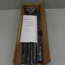 ENJOYBASICS Matte Black Shower Curtain Rod 30 to 76 Inches, 1 Inch Stainless Steel Adjustable Spring Tension Rods No Drill for Bathroom, Closet, Window, Room Divider, Never Rust, Non Slip