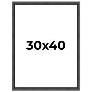 A PLUS MAX 30x40 Picture Frame, Black Engineered Wood Frame for 30 x 40 Inch Picture Poster Photo, Light Weight 30 by 40 Frame with Wood-grain for Wall - 1 Pack/Black/30 x40