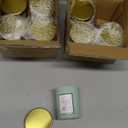 Sprayed Glass With Label With Gold Metal Lid 3.0   Oz Pack Of 8 Magnolia