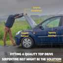 Top Drive, 6PK2580, Premium Engine EPDM Serpentine Drive Belt, Equivalent References - K061015, 5061015