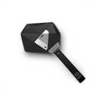 Aulumu A09 Geometric AirPods Pro 2 Case [2nd/1st Generation] with Lock | Protective Cover with Nylon Buckle | Alloy Armour | Compatible with Apple AirPods Pro(2023/2022/2019) - Black