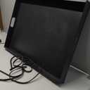 Metal Serving Tray with Handle, Ottoman Decorative for Home, 22x30 inches Black