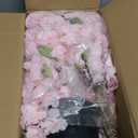 6Ft Tall Cherry Blossom Artificial Tree, Fake Tree Faux Silk Plant with Plastic Nursery Pot,Artificial Plants for Home Office Indoor Decor(Pink)