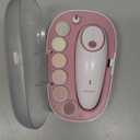 Momcozy Baby Nail File Electric, Gentle Baby Nail Trimmer Electric, Baby Nail Clipper with Night Light, 7 Grinding Head Replacement Pads, Pink