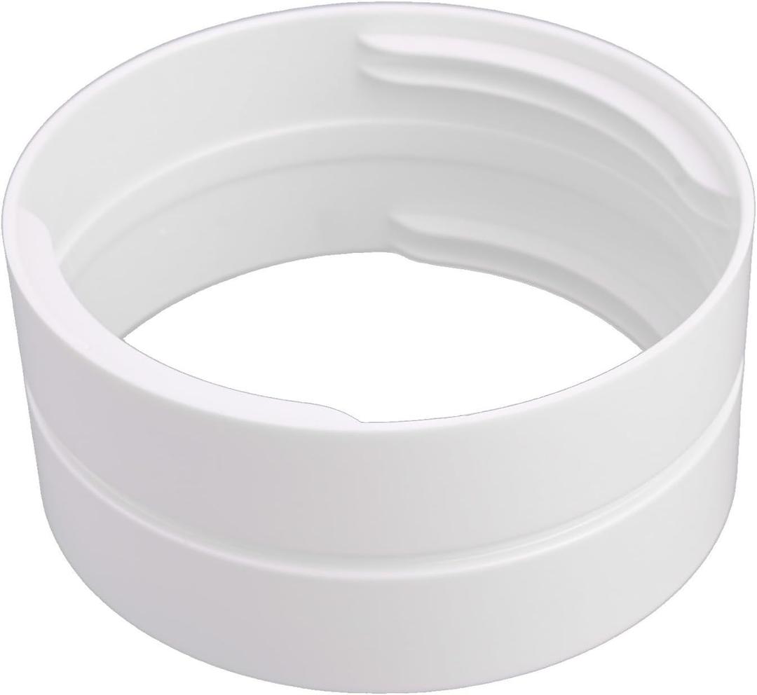 Mobile Air Conditioning Accessories Exhaust Duct Butt Connector 130mm 150mm Portable AC Hose Extender ABS Plastic Threaded Coupling White Universal-Fit(130mm)