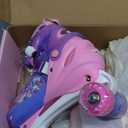 METROLLER Kids Roller Skates Girls Ages 4-6 5-8 8-12 Adjustable Toddler Roller Skates Shining Wheels Little Unicorn Sports Outdoors (Large-Youth (3-6 US), Purple)